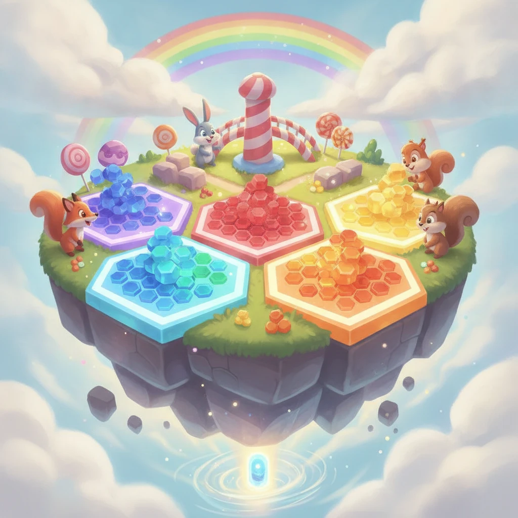 Cover image of Colorful Hexa Puzzle: Sort and Match for Fun Online