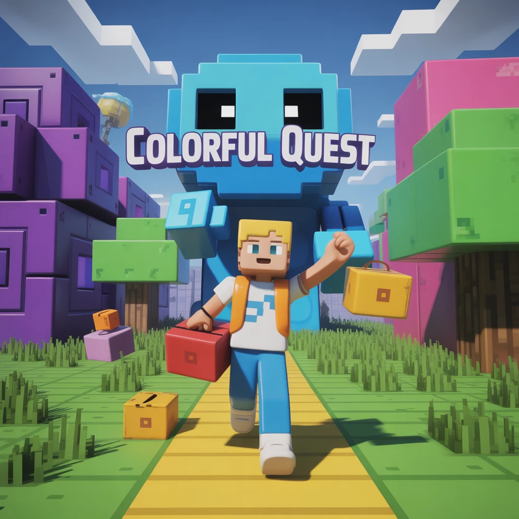 Cover image of Colorful Quest: The Ultimate Free Online Survival Game