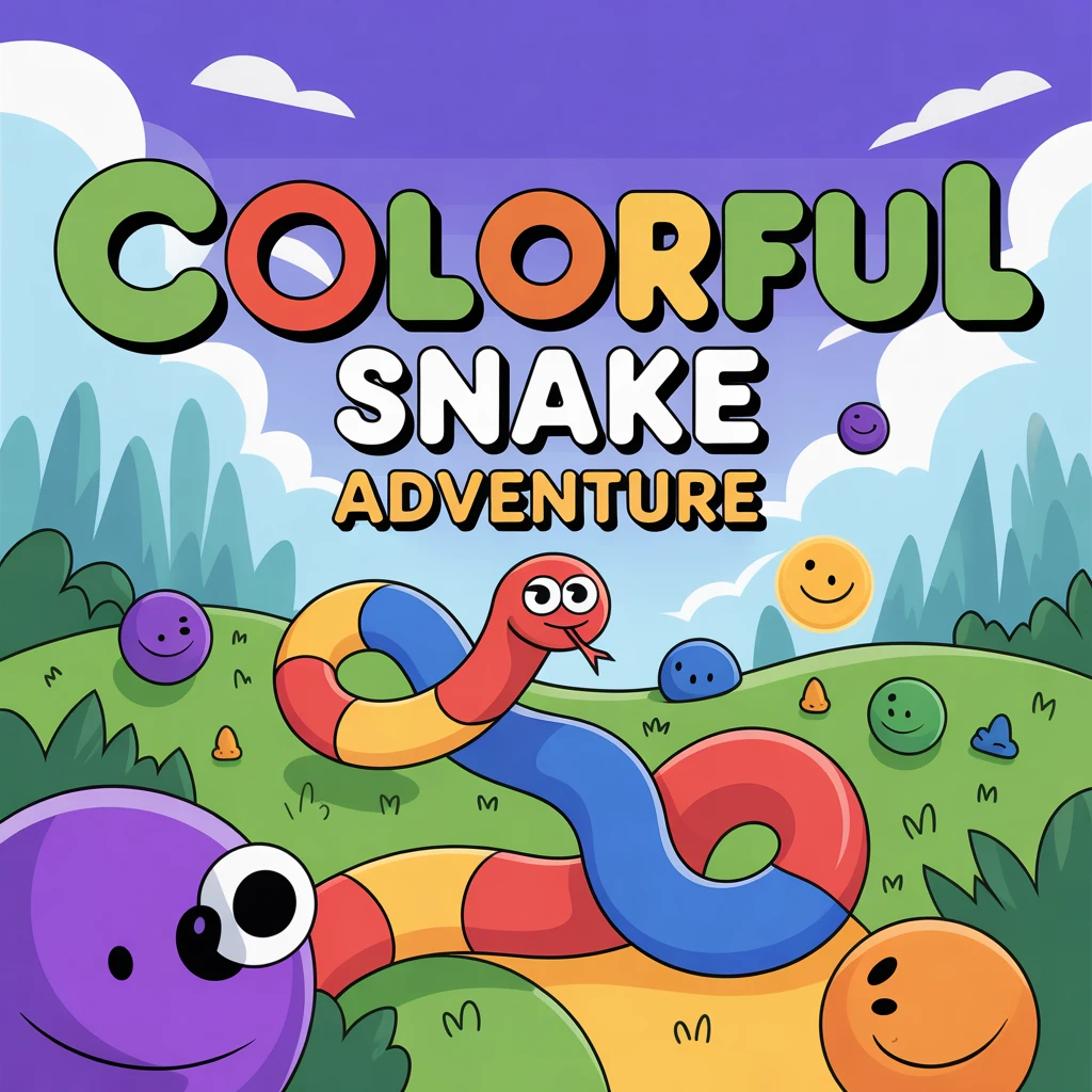 Cover image of Colorful Snake Adventure: Play This Free Online Game