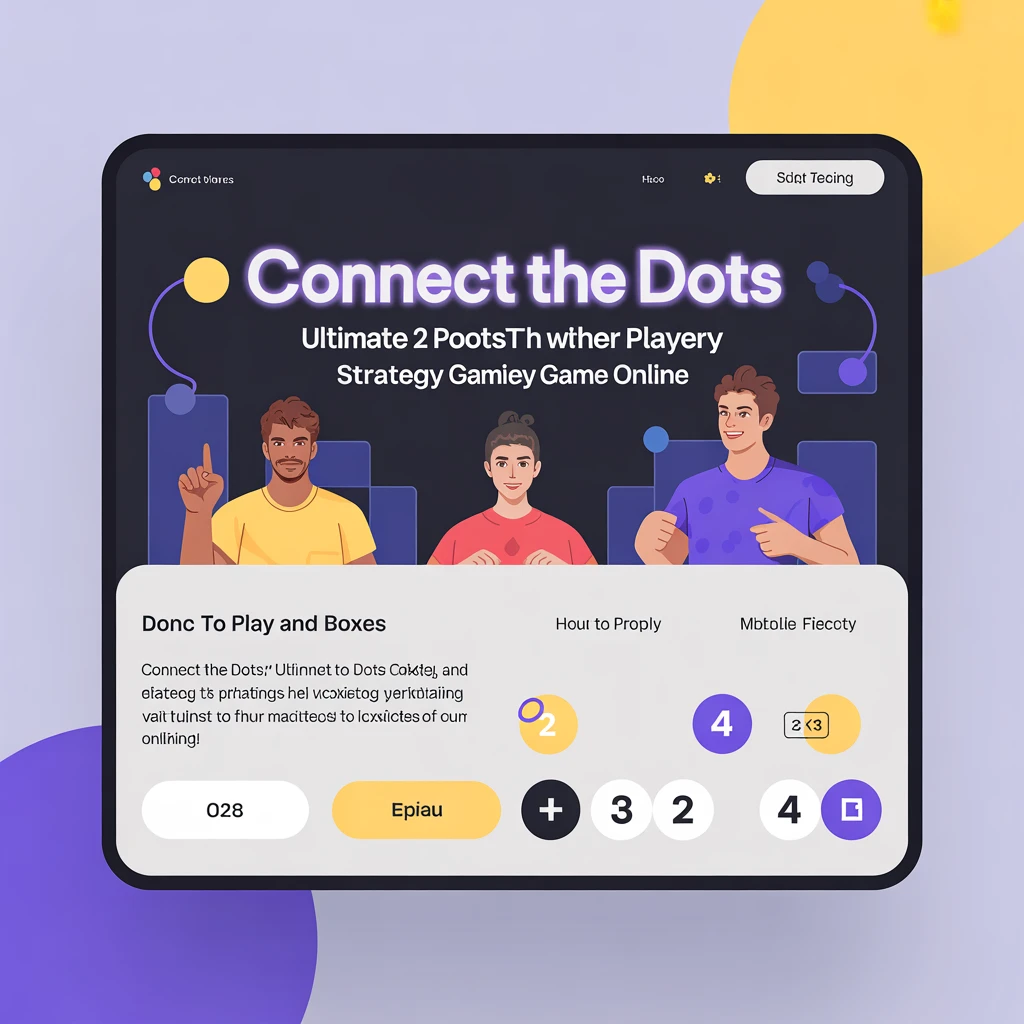 Cover image of Connect the Dots: Ultimate 2 Player Strategy Game Online