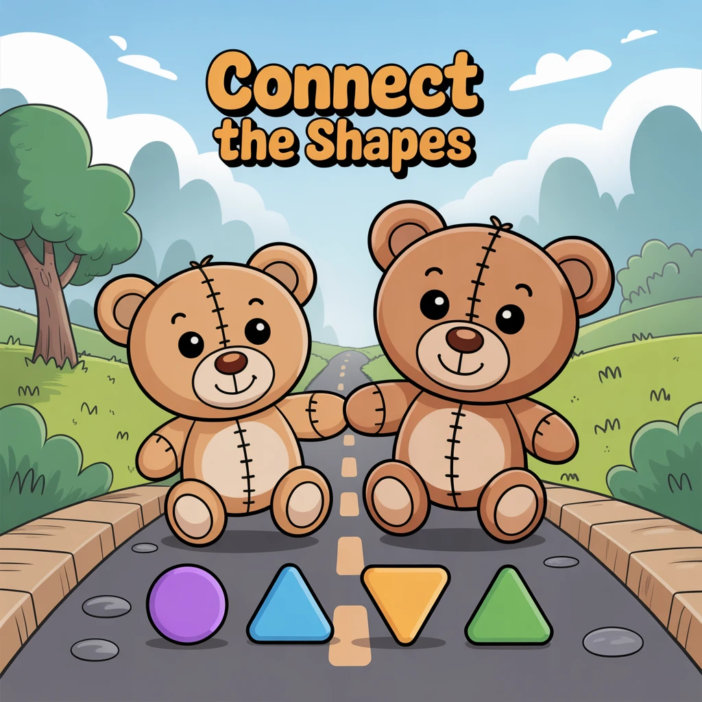 Cover image of Connect the Shapes: A Fun Free Online Puzzle Game