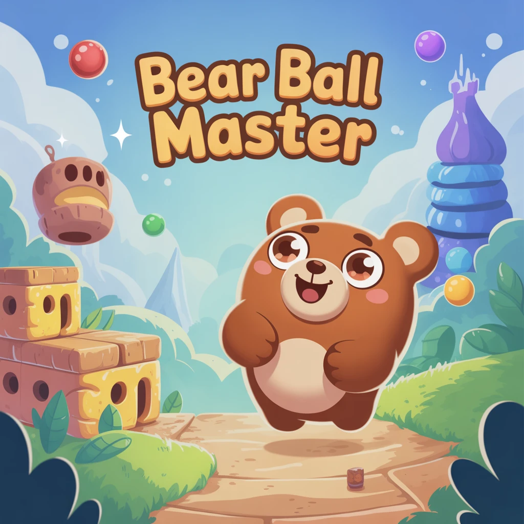 Cover image of Conquer the Honey Kingdom in Bear Ball Master - Free Online Game!