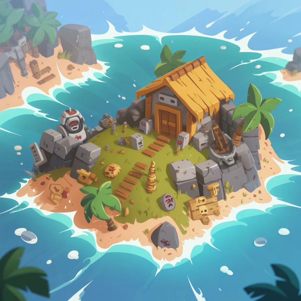 Cover image of Conquer the Seas: Wars Island Commander Online Game