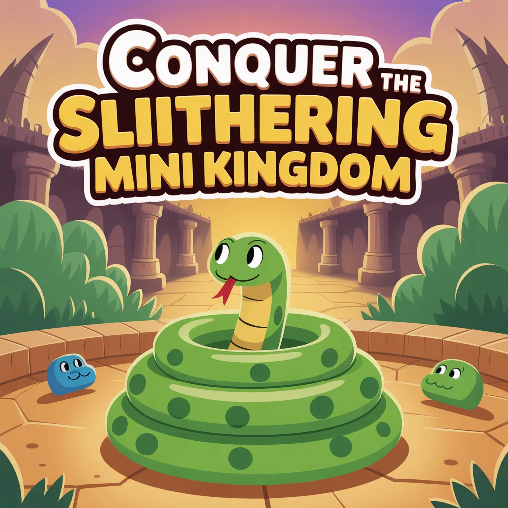 Cover image of Conquer the Slithering Mini Kingdom: A Fun Online Browser Game!