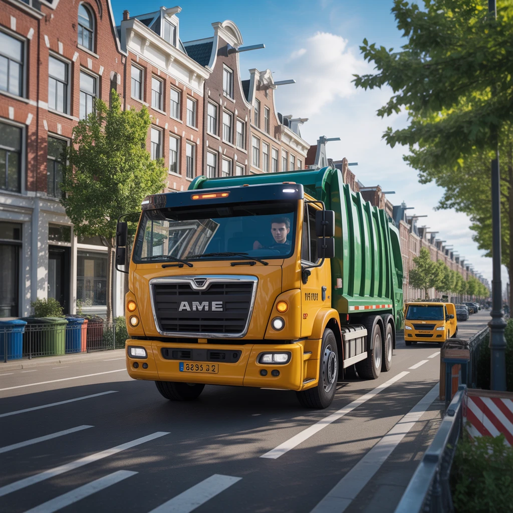 Cover image of Conquer the Streets of Amsterdam in This Free Truck Garbage Simulator