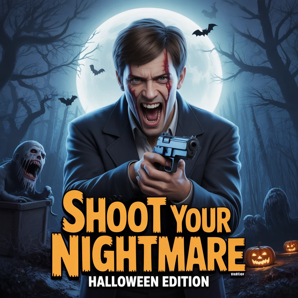 Cover image of Conquer Your Fears in Shoot Your Nightmare: Halloween Edition - Free Online Game!