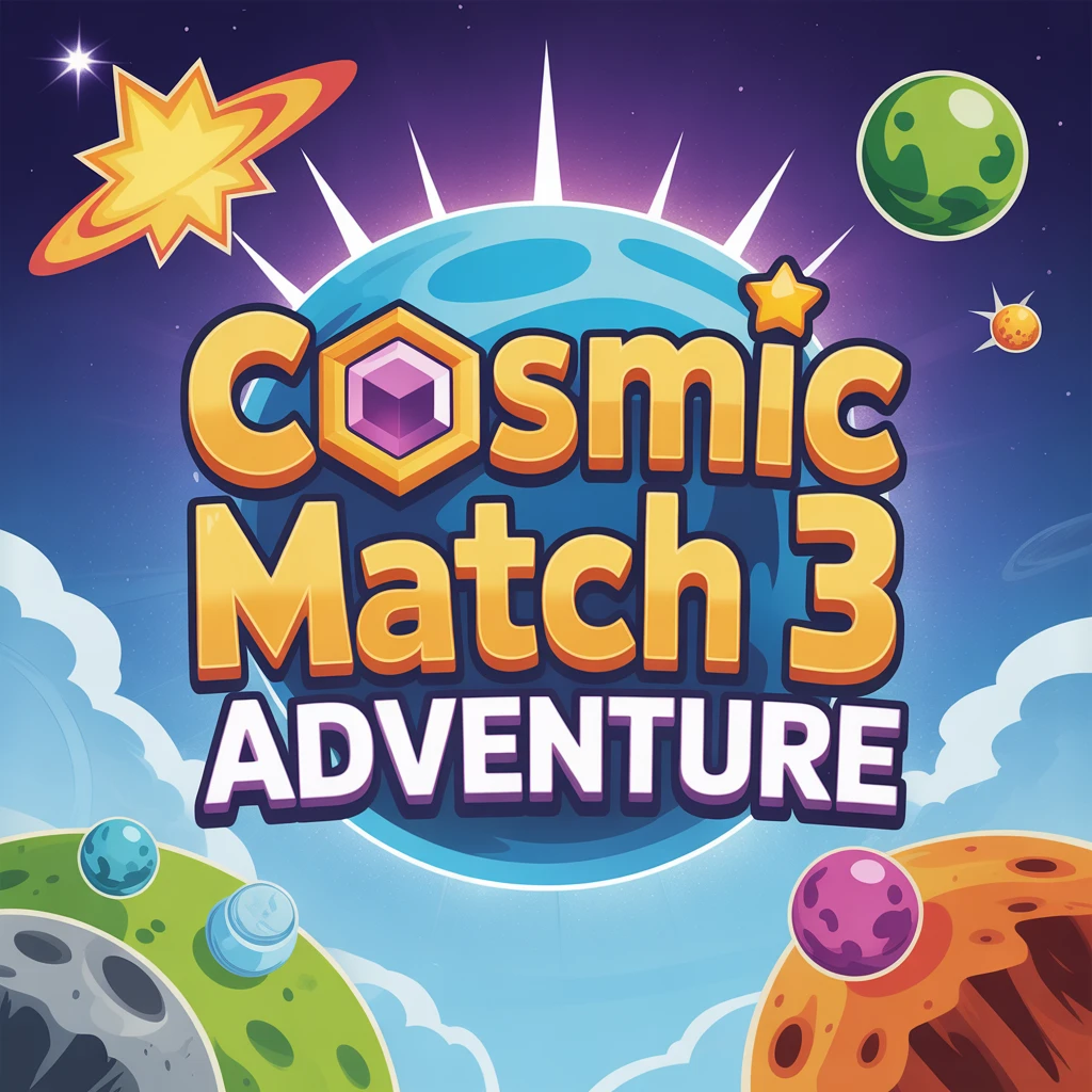 Cover image of Cosmic Match 3 Adventure - Play the Ultimate Free Online Game!