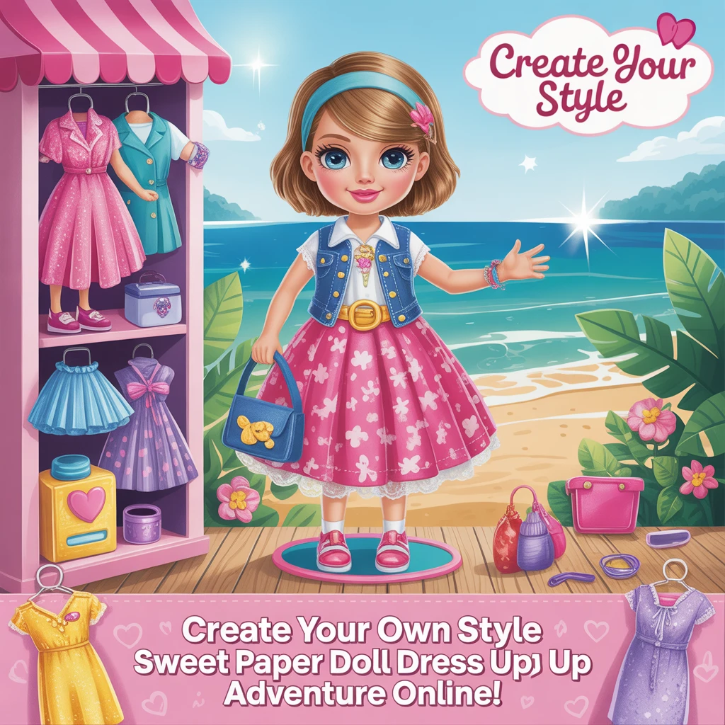 Cover image of Create Your Own Style: Sweet Paper Doll Dress Up Adventure Online