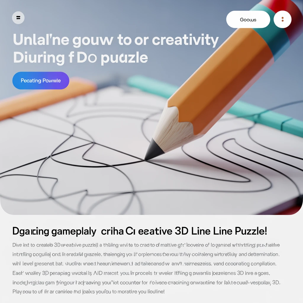 Cover image of Creative 3D Line Puzzle: Play Online for Free!