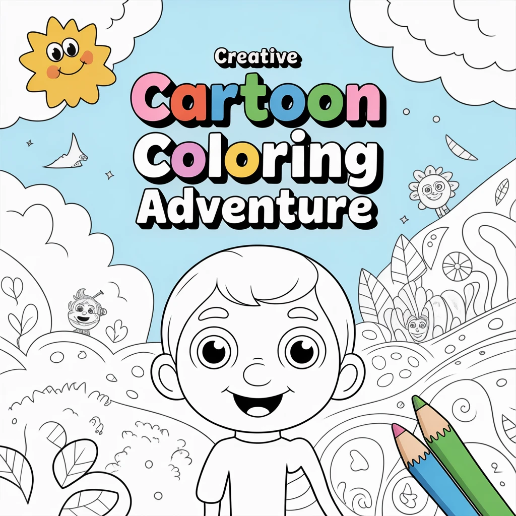 Cover image of Creative Cartoon Coloring Adventure: Free Online Fun