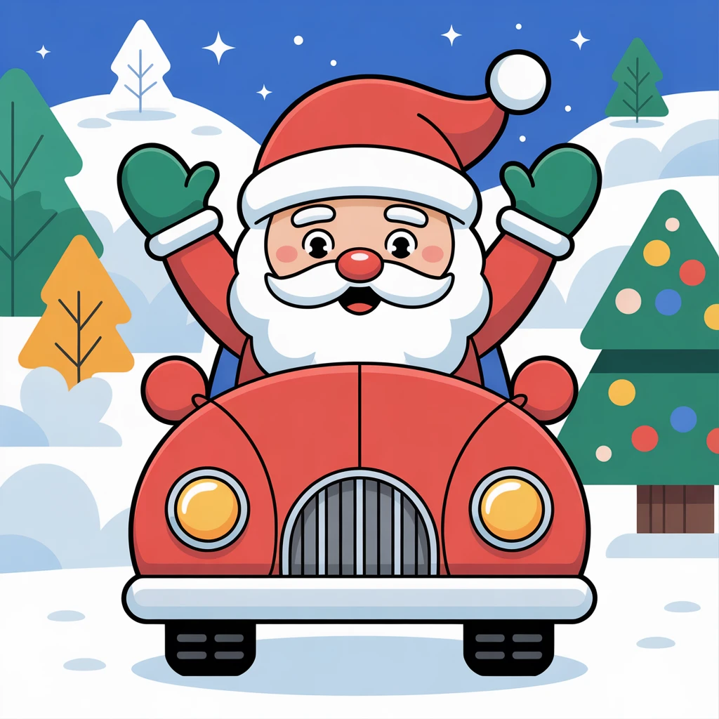 Cover image of Creative Christmas Coloring Adventure: Become Santa's Driver!