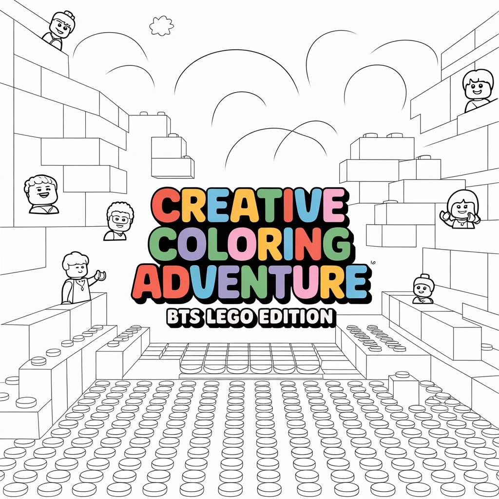Cover image of Creative Coloring Adventure: BTS Lego Edition - Free Online Game