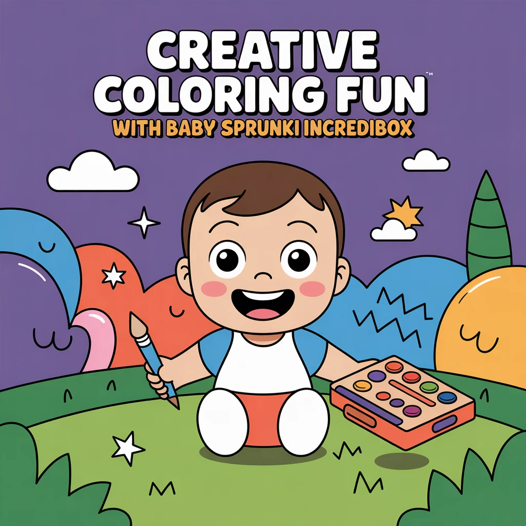 Cover image of Creative Coloring Fun with Baby Sprunki Incredibox - Play Now!