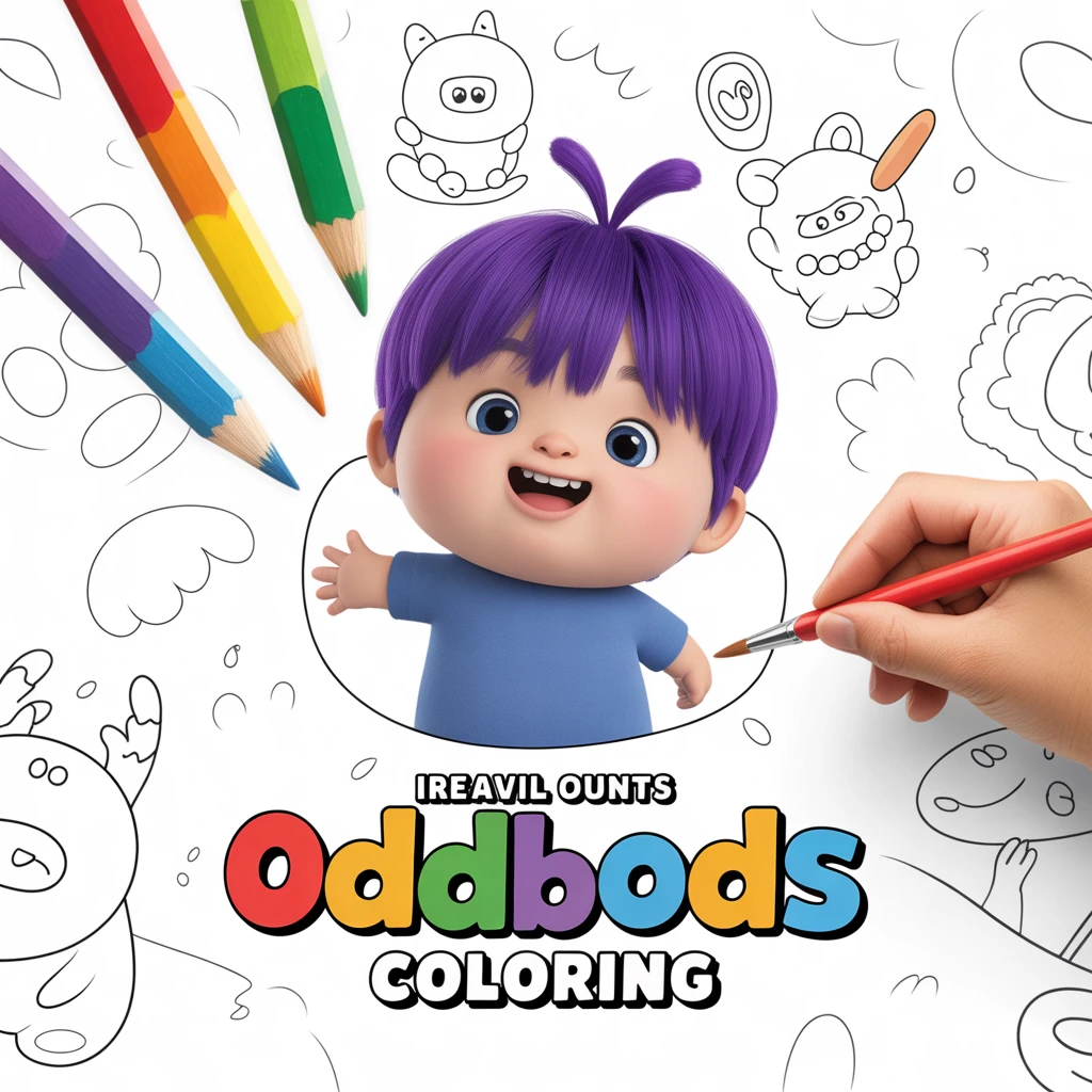 Cover image of Creative Coloring Fun with BTS OddBods: Play Free Online Game!