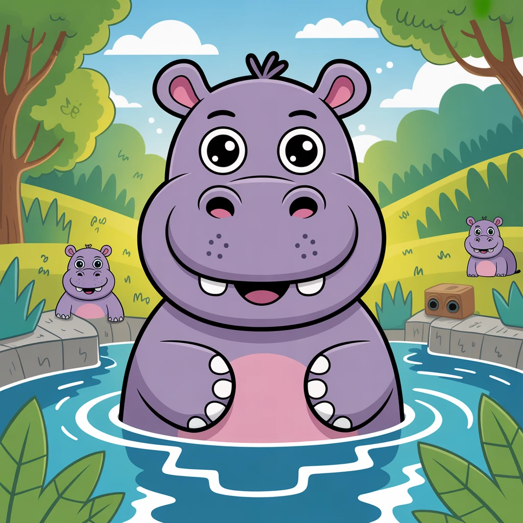 Cover image of Creative Hippo Jigsaw Puzzle - Free Online Challenge!