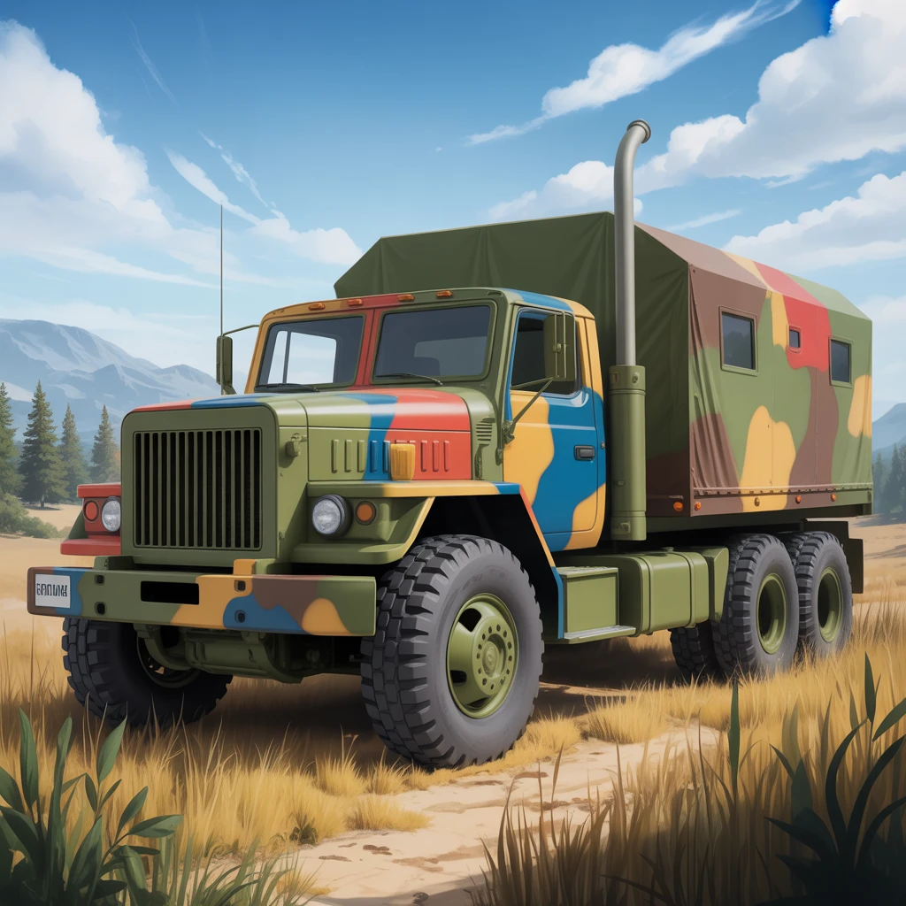 Cover image of Creative Military Trucks Coloring Adventure - Free Online Game
