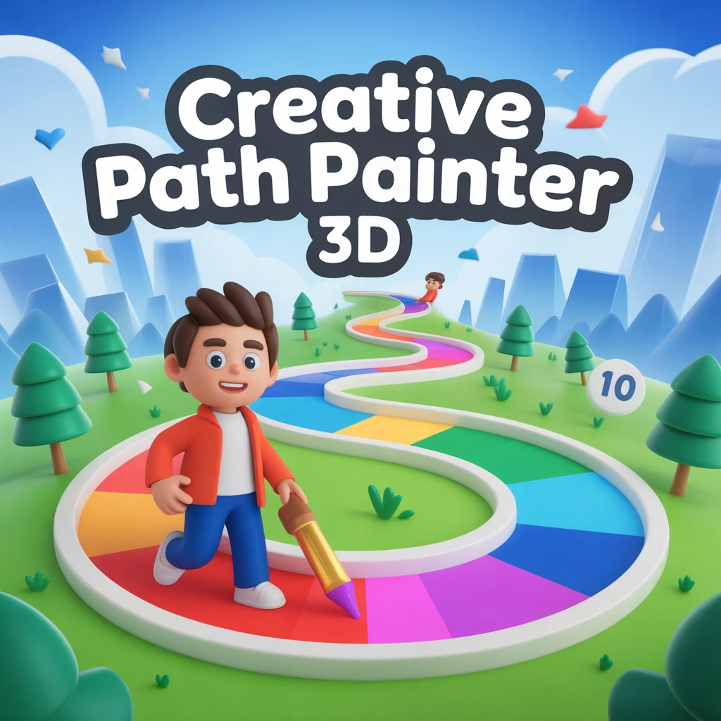 Cover image of Creative Path Painter 3D: Free Online Drawing Adventure