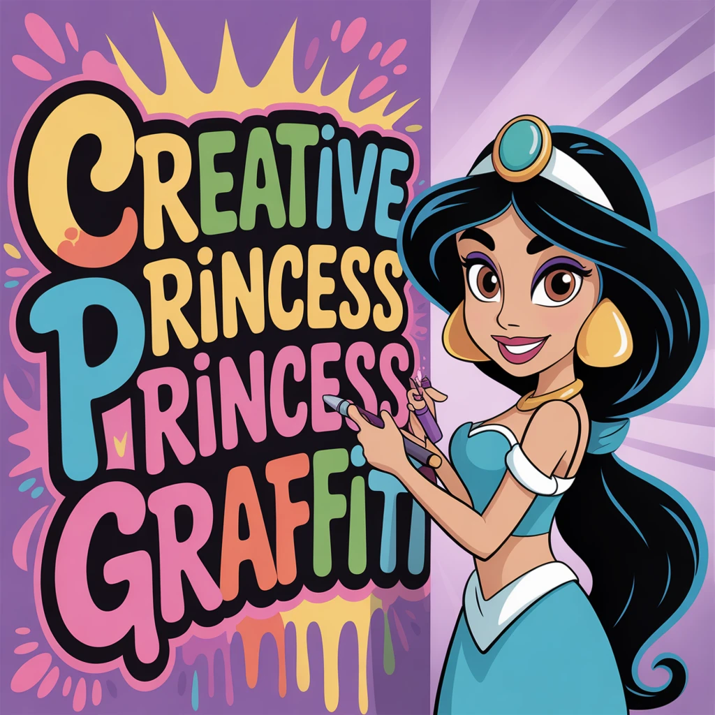 Cover image of Creative Princess Graffiti: A Fun Online Art Adventure