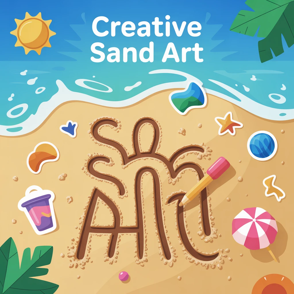 Cover image of Creative Sand Art: An Engaging Free Online Drawing Game