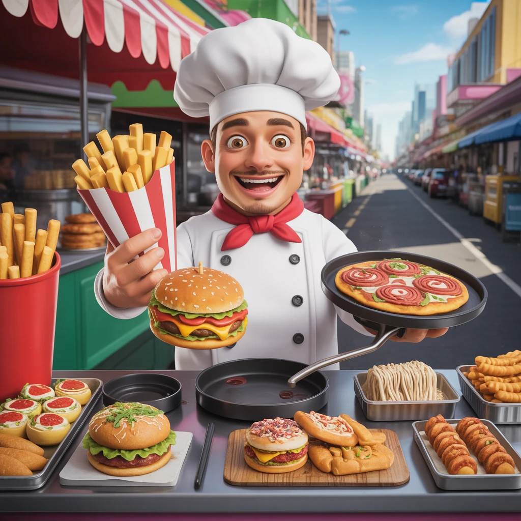 Cover image of Culinary Street Food Challenge: Become a Master Chef Online!