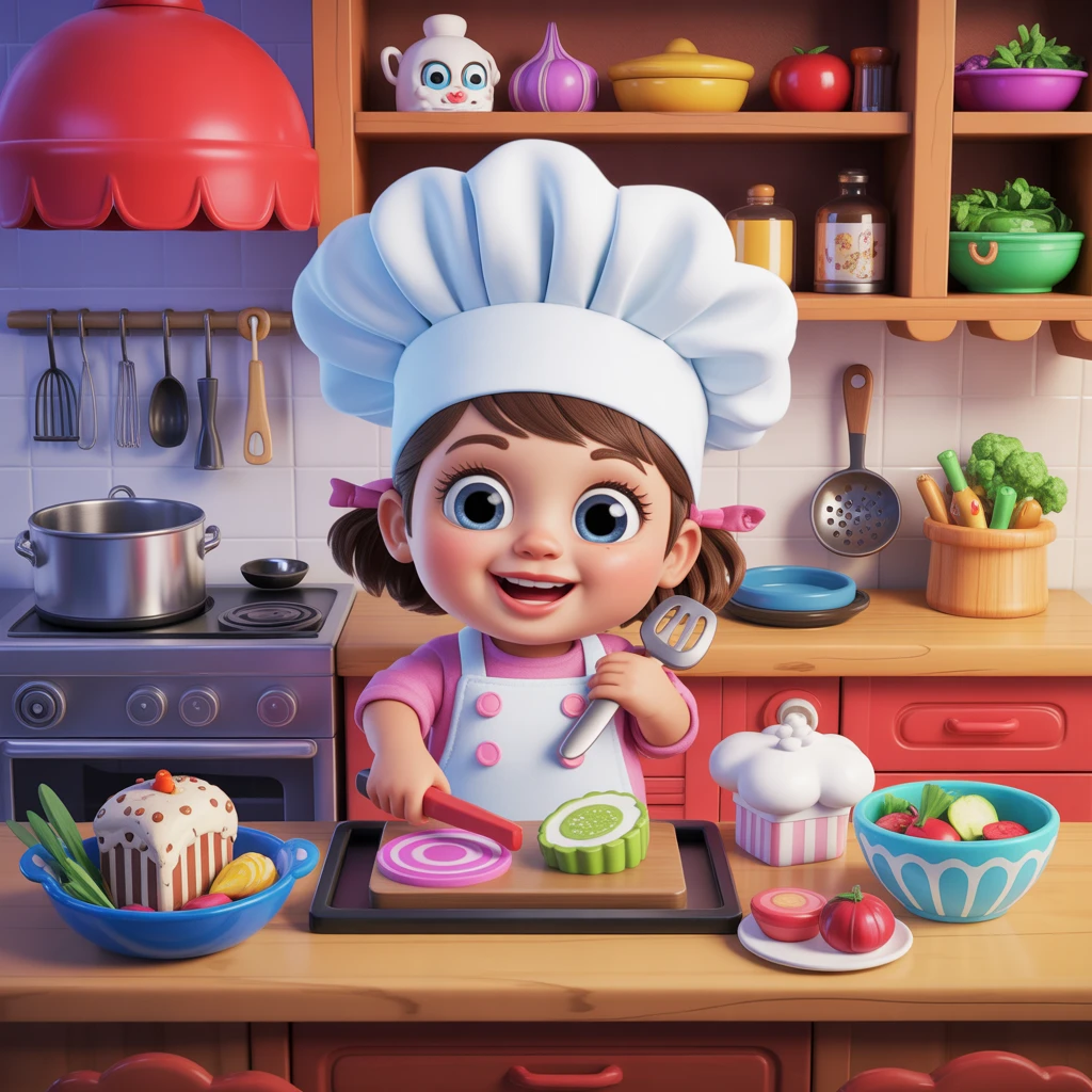 Cover image of Cute Baby Halen's Cooking Adventure - Free Online Game