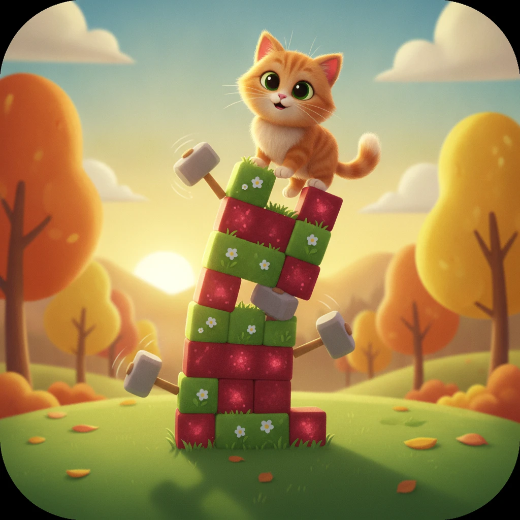 Cover image of Cute Cat Adventure: Fall Fun in 3D Browser Game