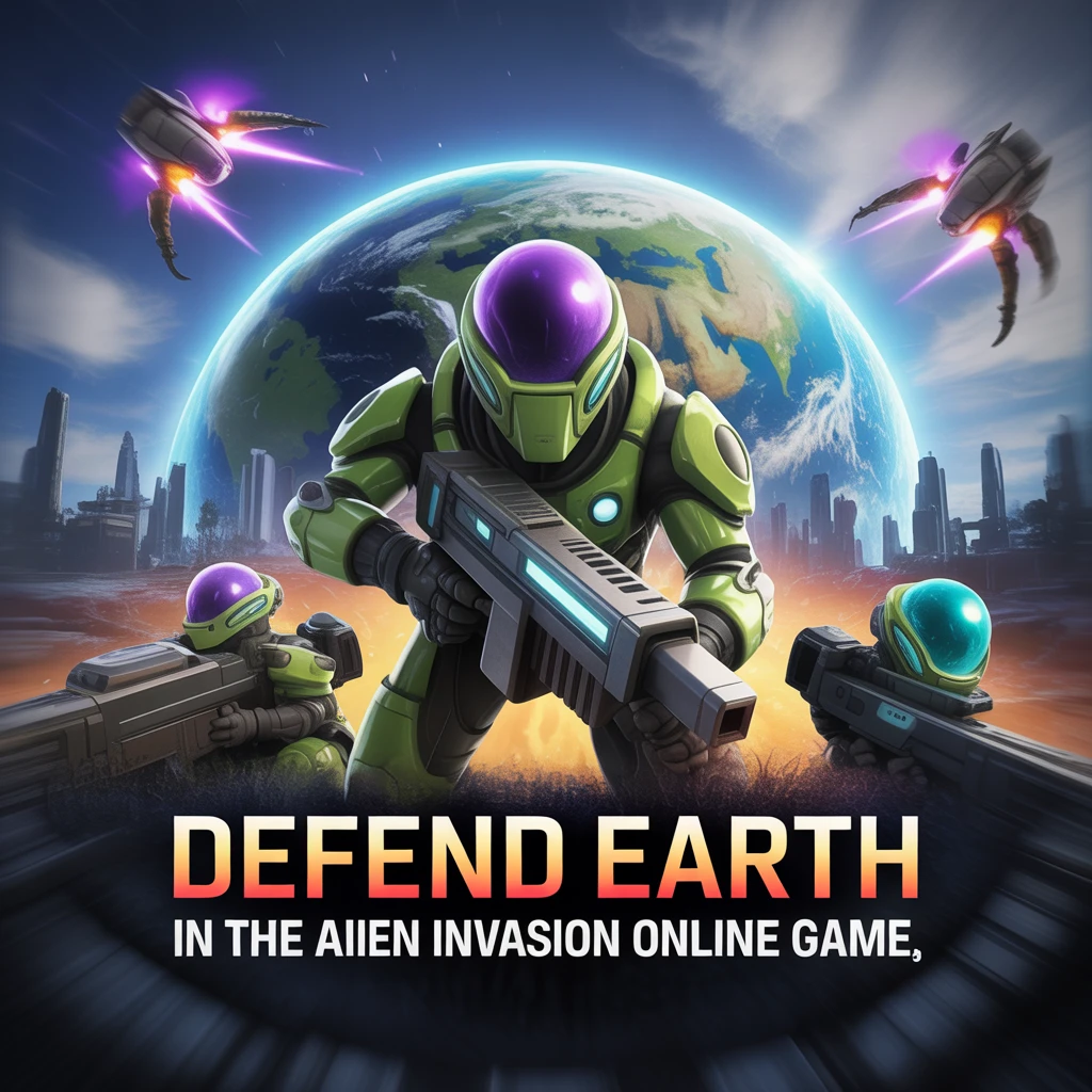 Cover image of Defend Earth in the Thrilling Alien Invasion Online Game