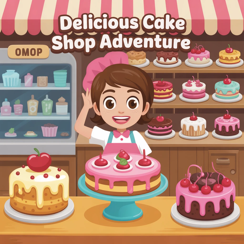 Cover image of Delicious Cake Shop Adventure: Your Ultimate Online Bakery Experience!
