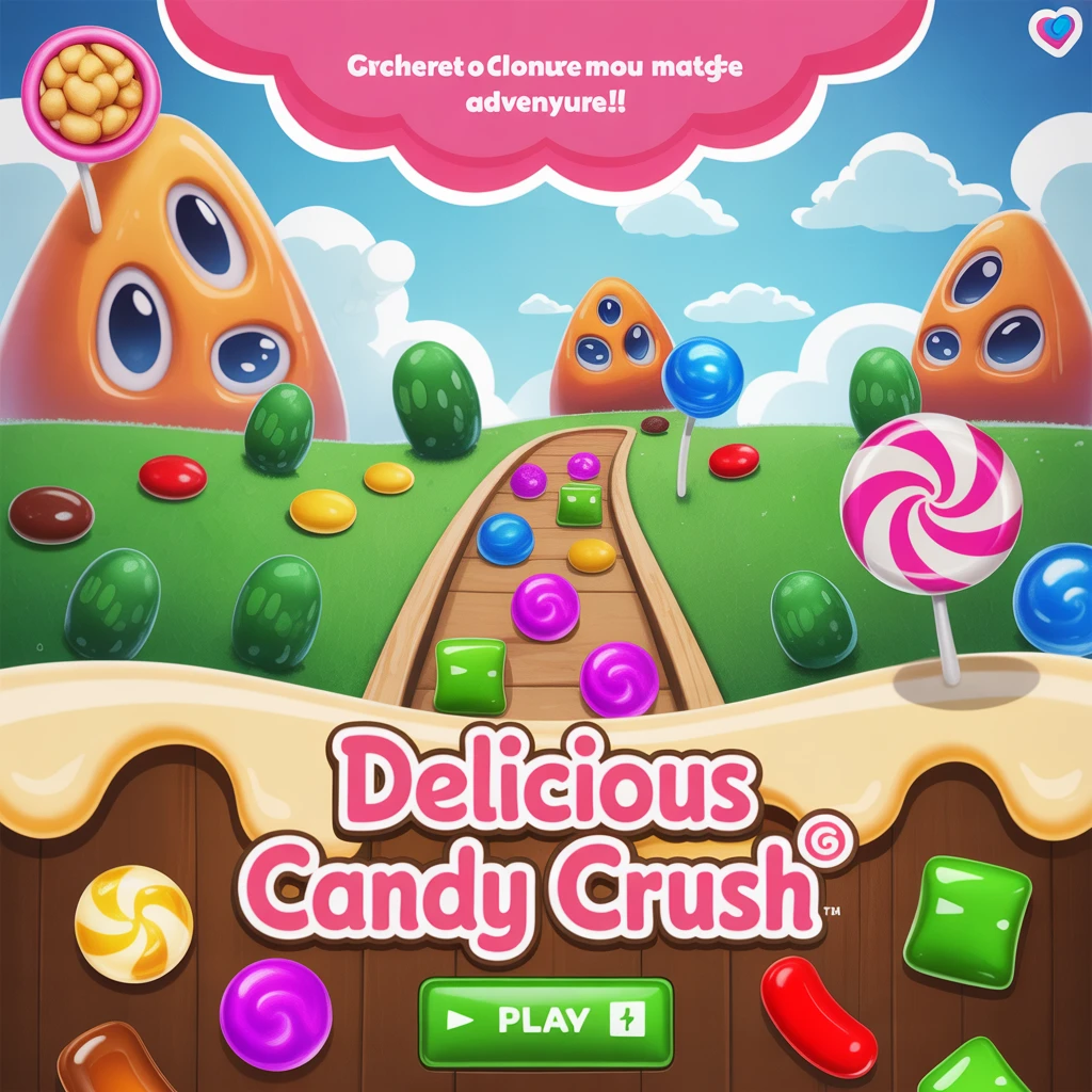 Cover image of Delicious Candy Crush: Free Online Match 3 Adventure