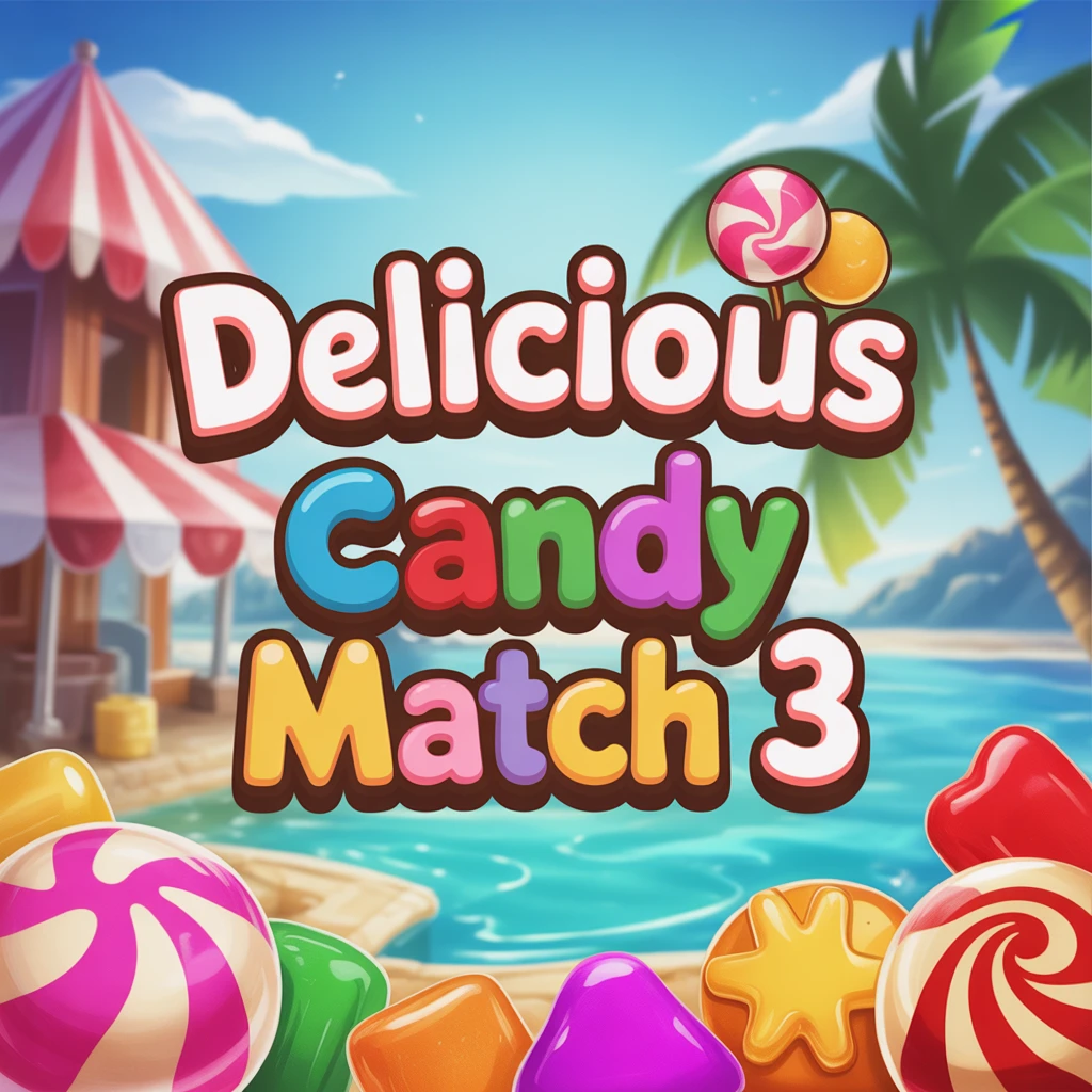 Cover image of Delicious Candy Match 3: Free Online Browser Game