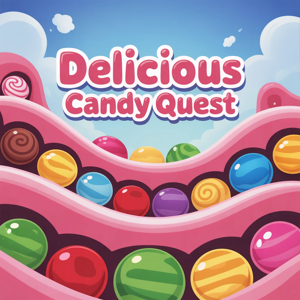 Cover image of Delicious Candy Quest: Free Online Challenge Game