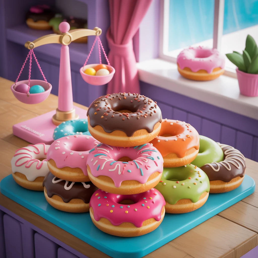 Cover image of Delicious Donut Puzzle Challenge - Play Free Online Match 3 Game!