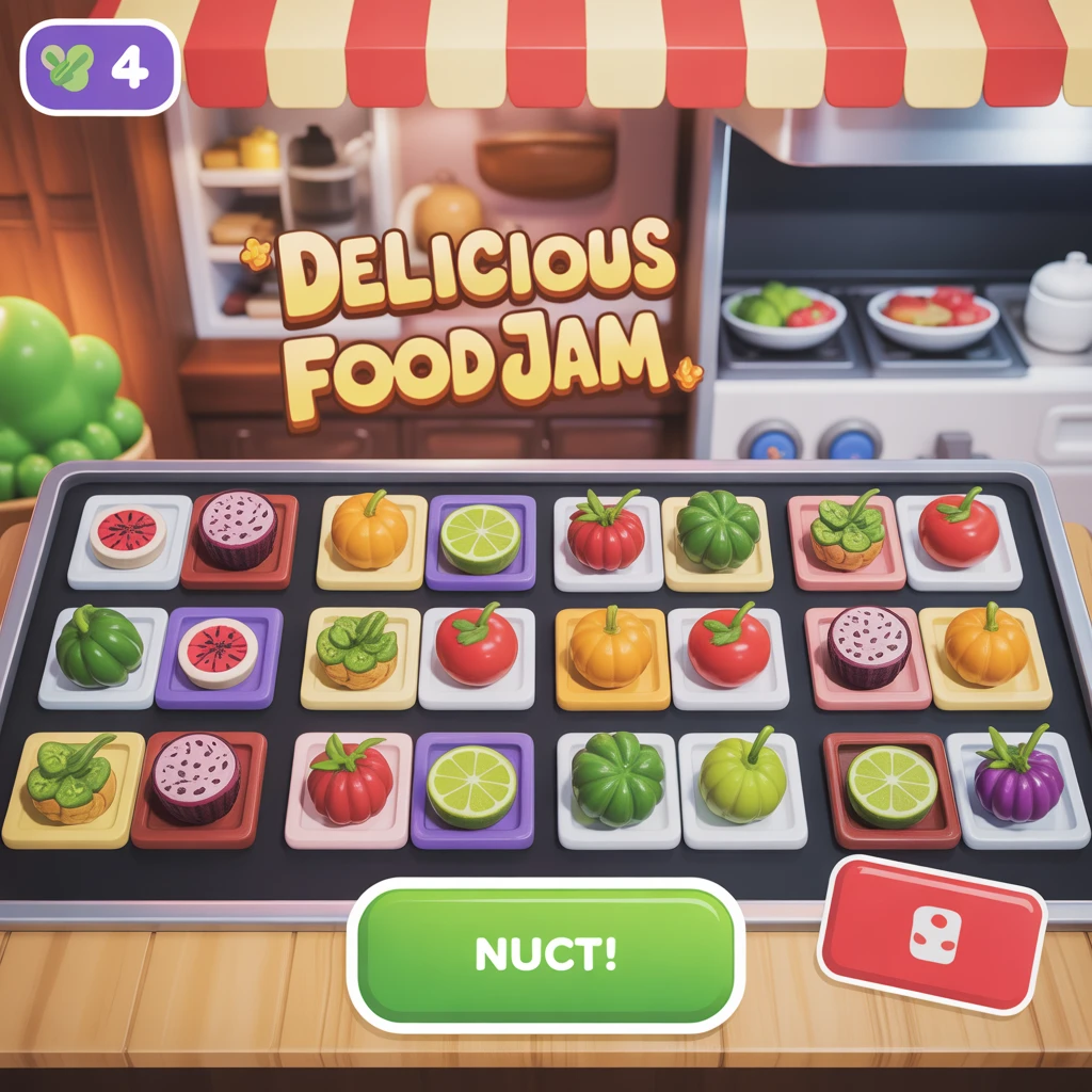 Cover image of Delicious Food Jam: Fun Online Cooking Challenge