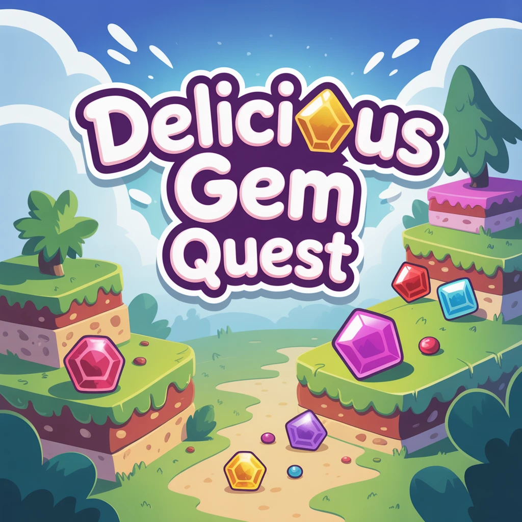Cover image of Delicious Gem Quest: Play This Free Online Puzzle Game!