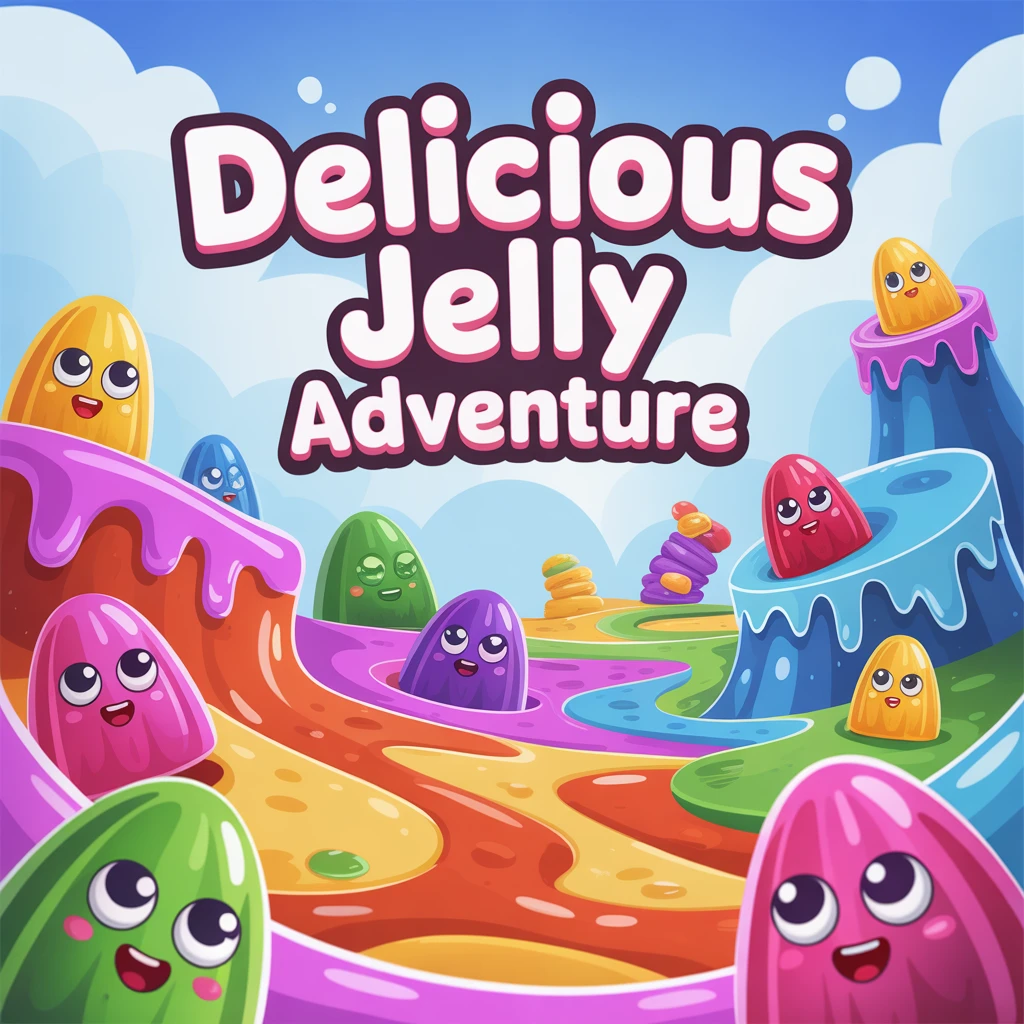 Cover image of Delicious Jelly Adventure: Free Online Sugar Rush Game