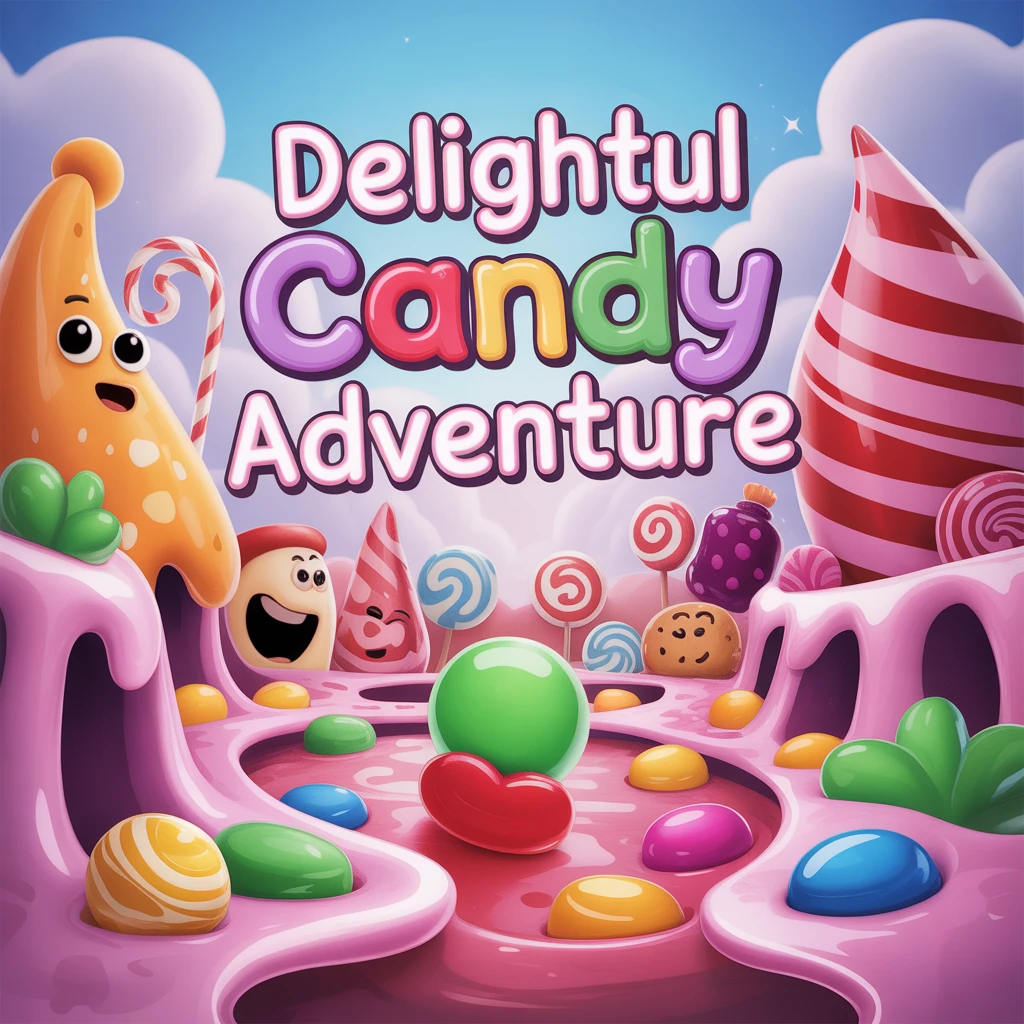 Cover image of Delightful Candy Adventure: Play this Free Online Cartoon Game!