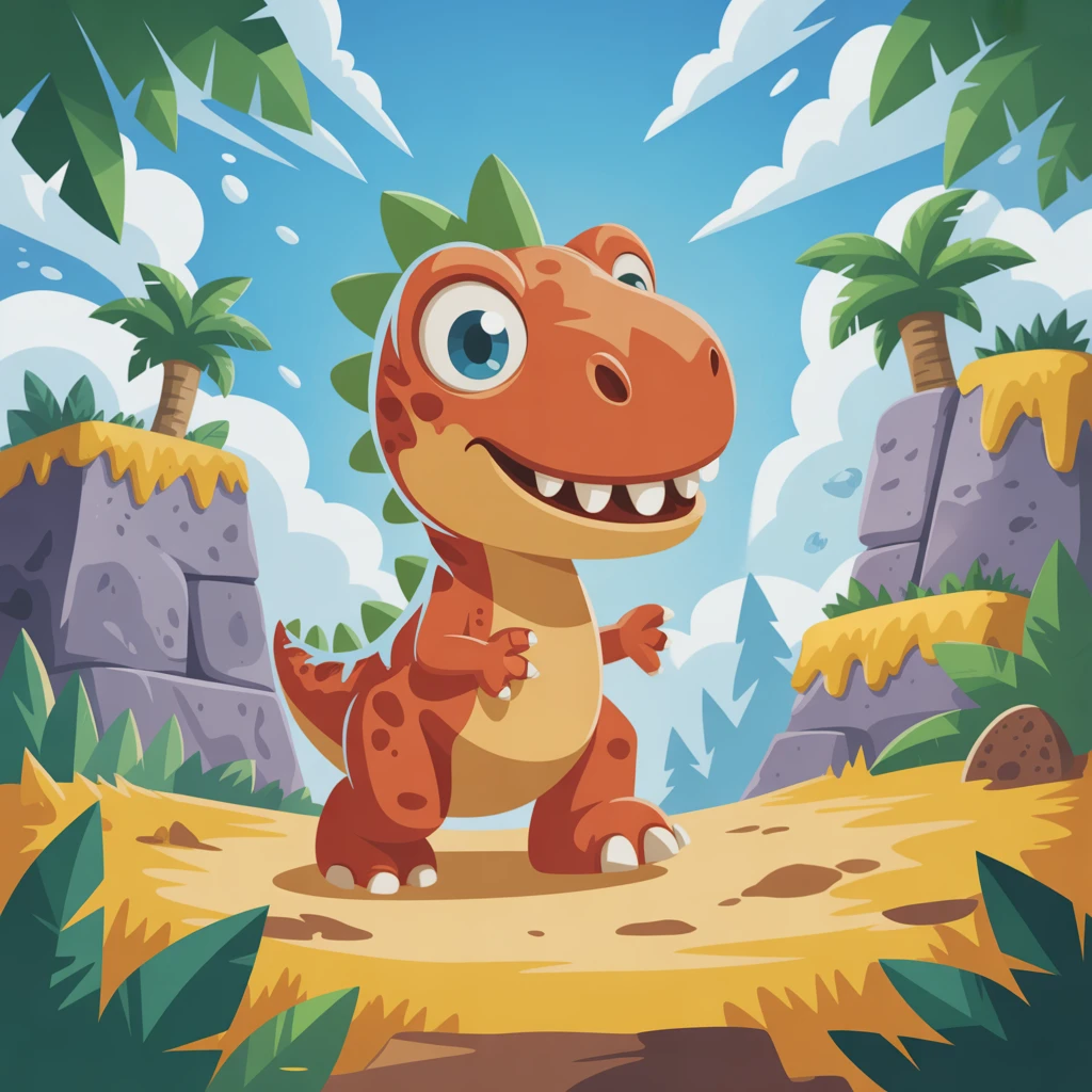 Cover image of Dino's Epic Quest: A Free Online Adventure Game