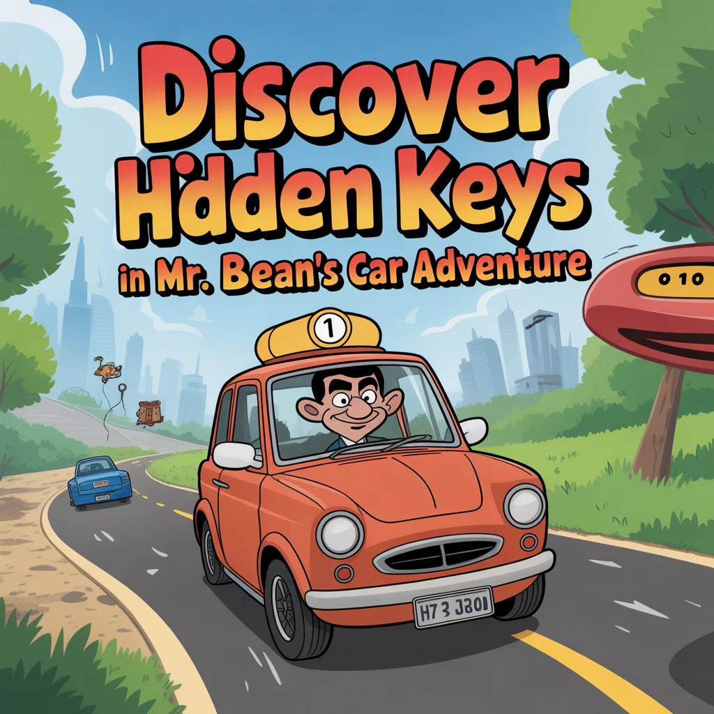 Cover image of Discover Hidden Keys in Mr. Bean's Car Adventure - Free Online Game