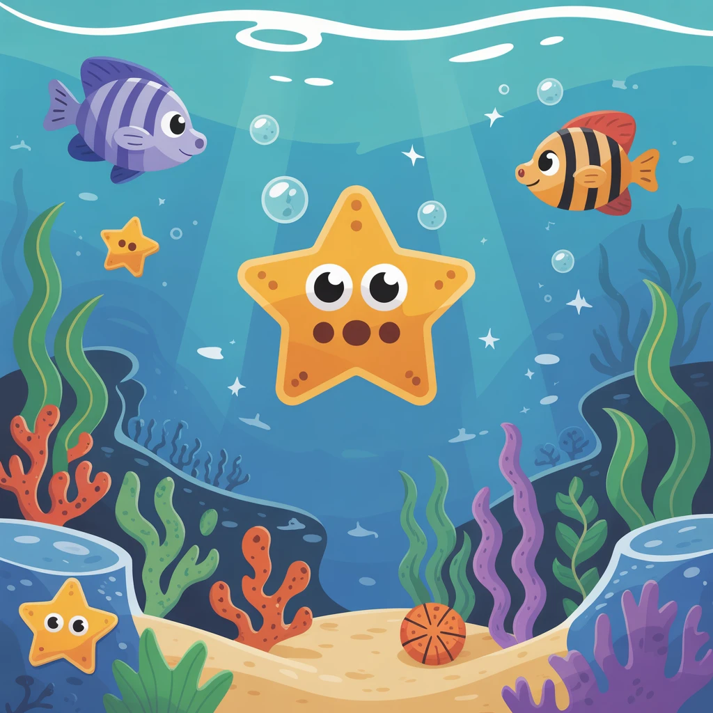 Cover image of Discover Hidden Stars in the Ocean - Free Online Adventure Game