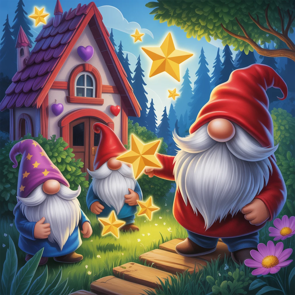 Cover image of Discover Hidden Stars with Adorable Gnomes in this Free Online Game