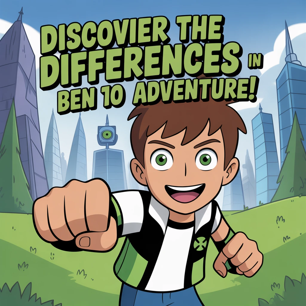 Cover image of Discover the Differences in Ben 10 Adventure - Play Free Online Game!