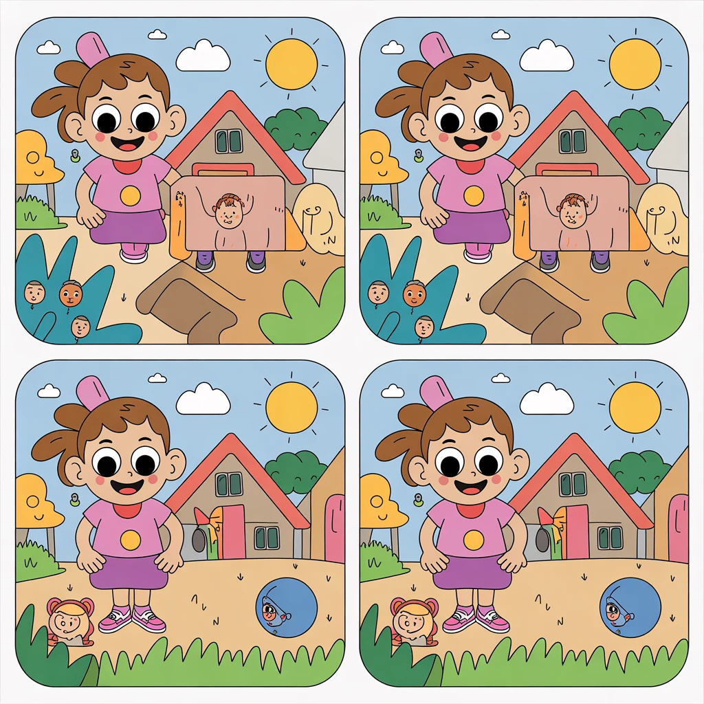 Cover image of Discover the Differences in the Fun KinderGarten Adventure Game Online!