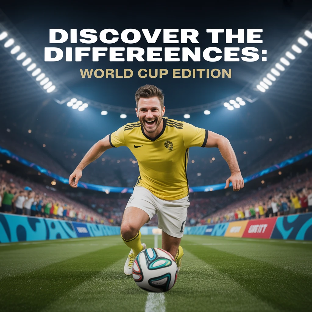 Cover image of Discover the Differences: World Cup Edition - Free Online Game