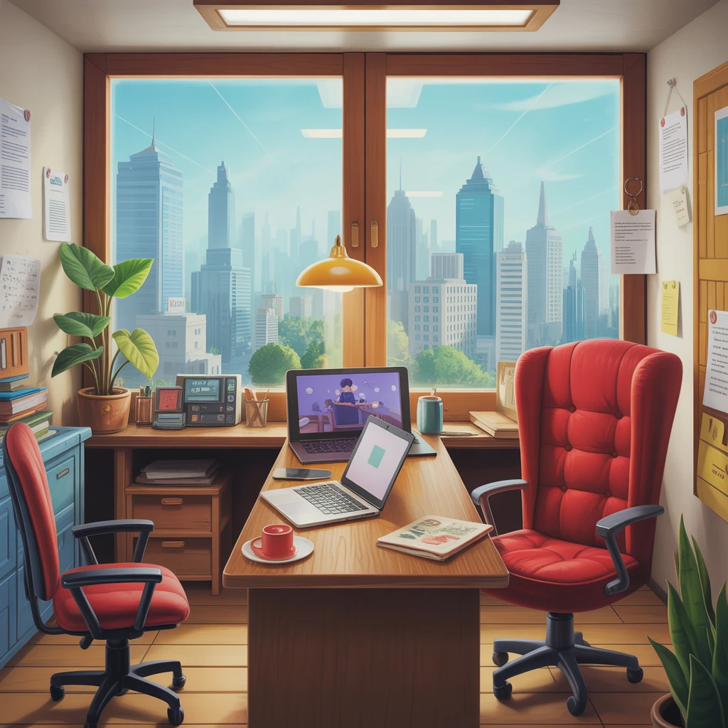 Cover image of Discover the Hidden Differences in the Cozy Office Online Game