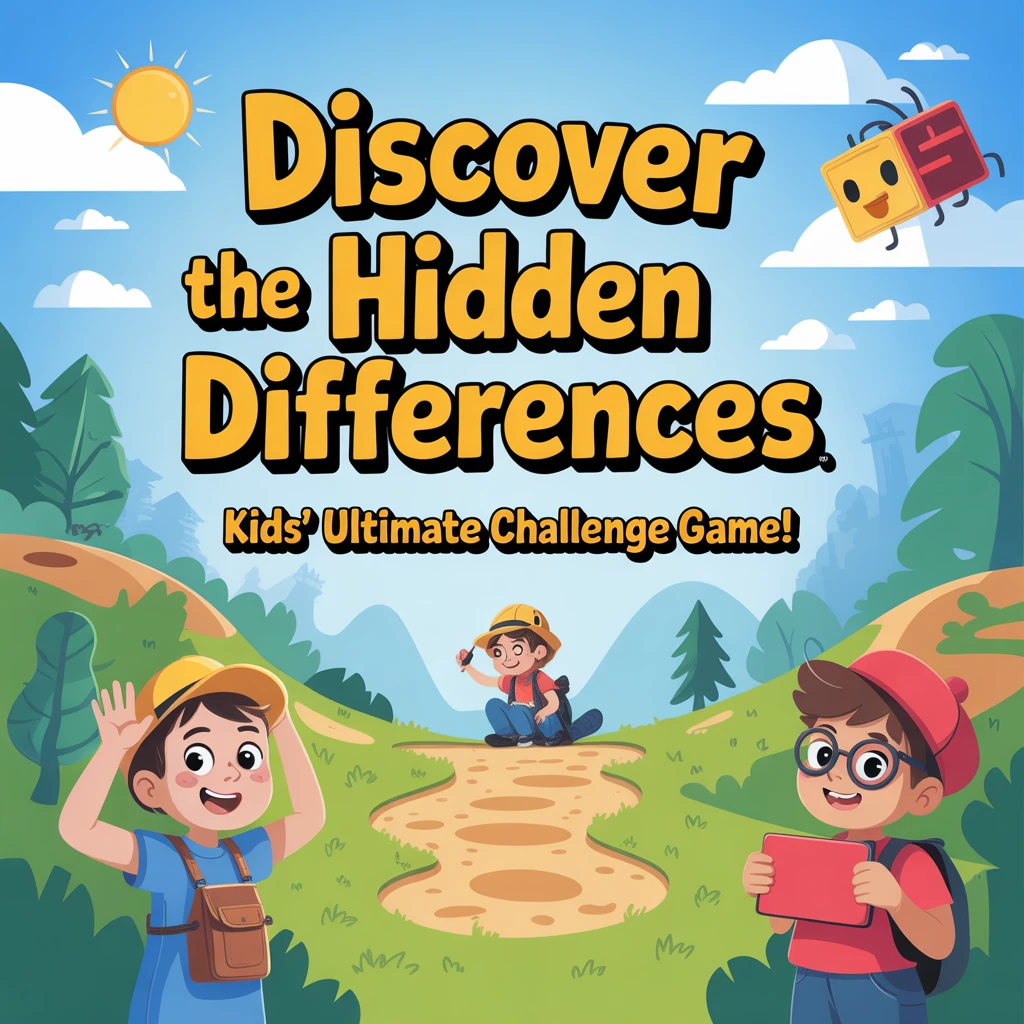 Cover image of Discover the Hidden Differences: Kids' Ultimate Challenge Game
