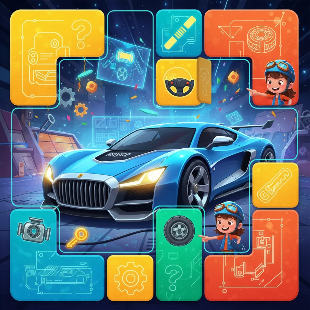Cover image of Discover the Secrets of Super Car Royce: An Engaging Online Puzzle Adventure