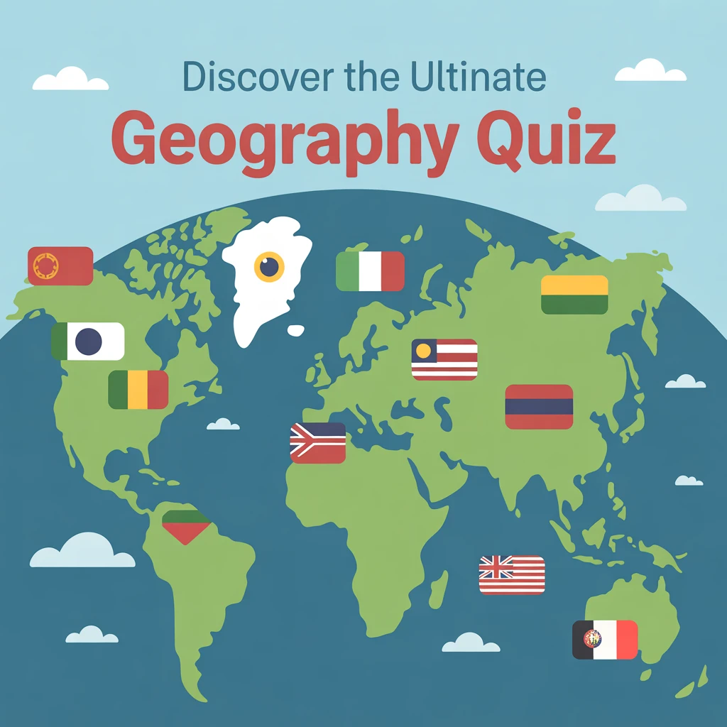 Cover image of Discover the Ultimate Geography Quiz: Test Your Knowledge of Countries, Flags, and Capitals!