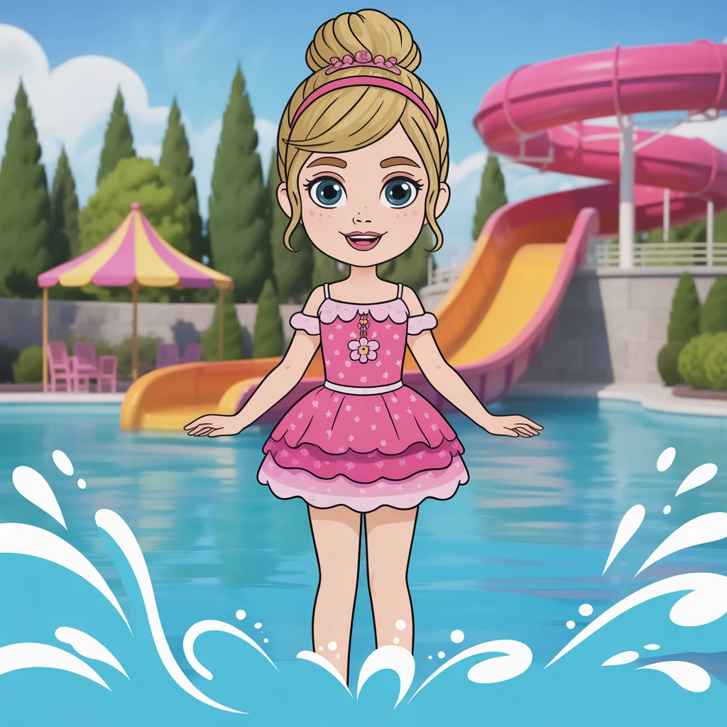 Cover image of Dive into the Thrilling Water Park Adventure with Princess Eliza – Enjoy This Free Online Game!