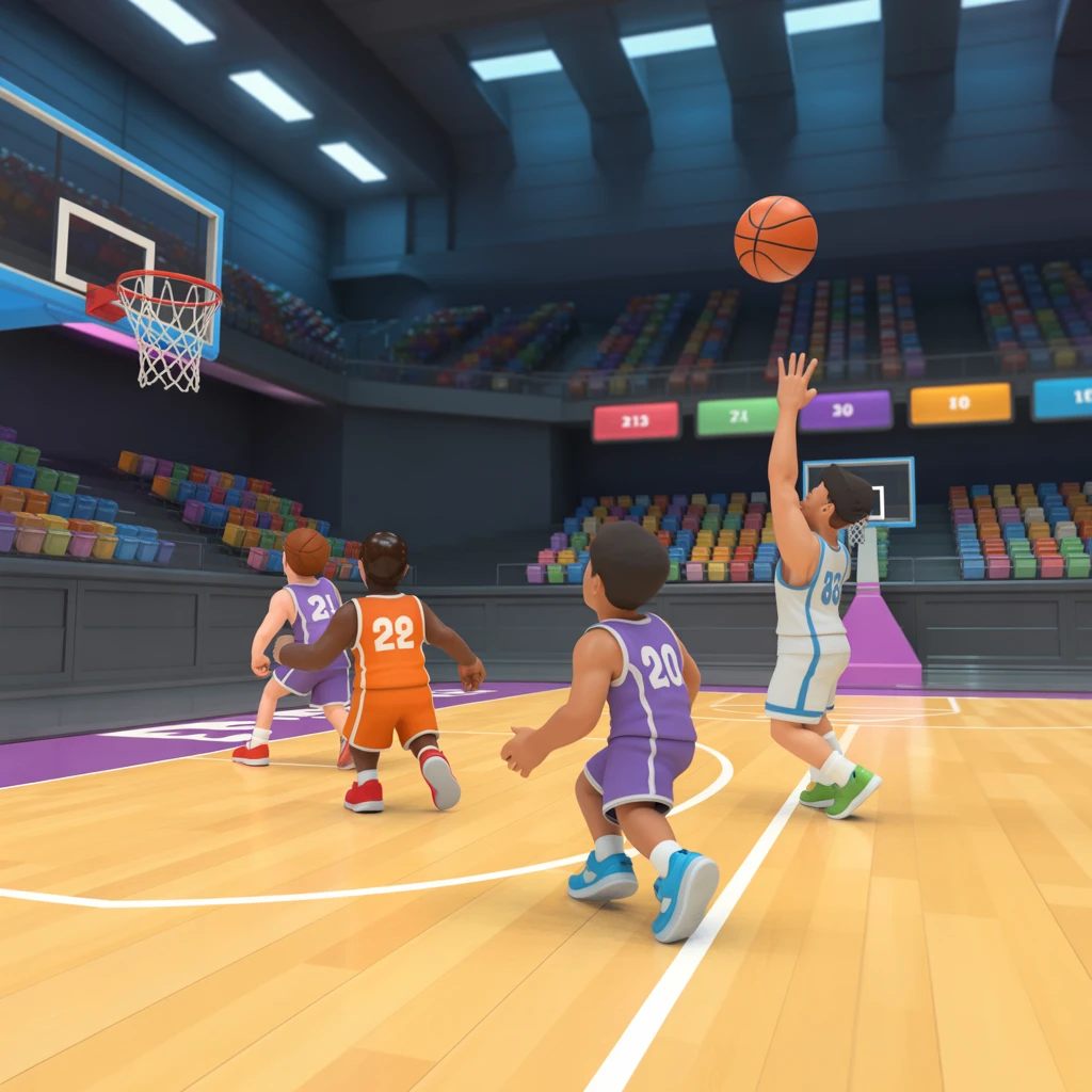 Cover image of Dominate the Court in Basketball.io - Free Online Multiplayer Game!