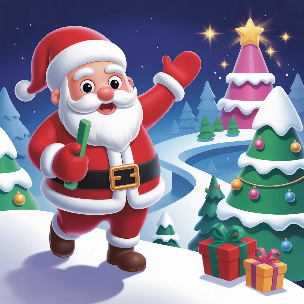 Cover image of Dreamy Santa's Adventure: Play the Free Online Game Now!